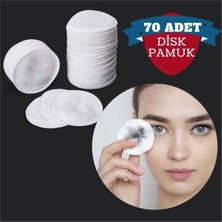 14 Adet Beyaz Kozmetik Disk Pamuk, Yumuşak ve Temizlemesi Kolay