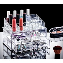 3 Katlı Beyaz Çekmeceli Çok Amaçlı Düzenleyici Organizer