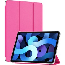 Apple iPad Air 11 2025 Kılıf (A3266-A3267) Slim Translucent Back Smart Cover Pembe [ipad Air 11 2025 ile Uyumlu Kılıf - Pembe]