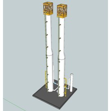 BYR Ho Ölçek Rafineri Modülü 5 (Sadece Plastik Aparattır!!!) 3D