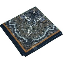 Mısırlı Eşarpları Büyük Boy Etnik Desenli Eşarp 120X120 cm