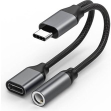    13 Pro Uyumlu Type-C Dönüştürücü Kulaklık Şarj Dönüştürücü