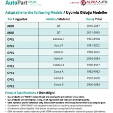 Chevrolet, Audi, Opel, Mercedes Için Davlumbaz Klipsi