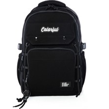 Colorful Pastel Sırt Çantası Siyah