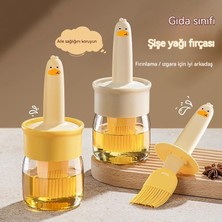 GXG Küçük Sarı Ördek Ev Silikon Yağ Fırçası Şişesi (Yurt Dışından)