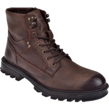 Pullman Hakiki Deri Erkek Bot PLM-233145   Kahve Nubuk