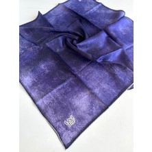 Levidor Tivil Saf Ipek Eşarp 49381 Eflatun Karışık Desen