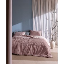 Madame Coco Lumi Çift Kişilik Pamuklu Penye Lastikli Nevresim Takımı - Pudra