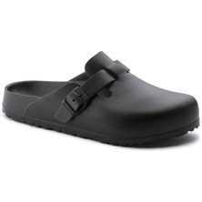 Birkenstock Bostan Eva 1002314 Siyah Terlik Erkek Kullanımı İçin Düz Topuklu Konforlu Tasarım