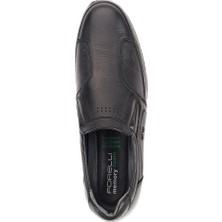 Forelli 32606-H Siyah Erkek Hakiki Deri Ayakkabı