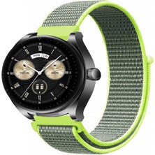 Tagomoon Huawei Watch Buds ile Uyumlu Kordon Kumaş Desenli Cırt Cırtlı Spor Kayış