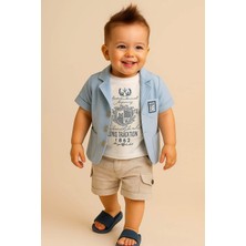 Keten Kapri Gömlekli 3'lü Takım