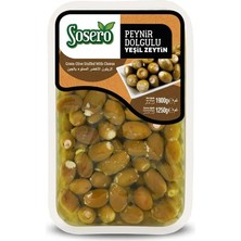 Peynir Dolgulu Yeşil Zeytin 1250 gr Tabak