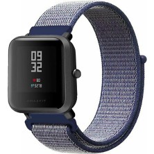 Kreton Amazfit Bip Bipu Bips Bip3 ile Uyumlu Kordon Cırt Cırtlı Spor Kumaş Kayış