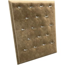 Süet Kumaşlı 20/16 cm Ayaklı Kolye Sergileme Standı, Sütlü Kahve Renk