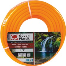 Güven Plastik 1/2" Ekonomik Silikonlu Bahçe Hortumu (25 Metre)