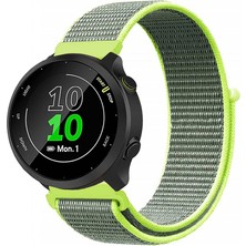 Kreton Garmin Forerunner 158 ile Uyumlu Kordon Cırt Cırtlı Spor Kumaş Kayış