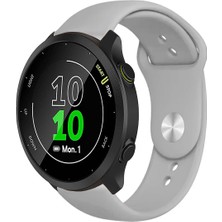 Kreton Garmin Forerunner 158 ile Uyumlu Kordon Yumuşak Dokulu Esnek Jel Silikon Kayış