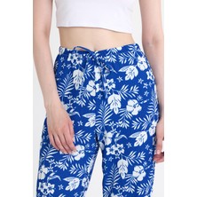 Saks Bel Lastikli Desenli Pantolon 4725A