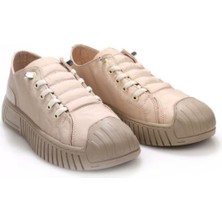 Miz Mooz 30131 Kadın Lastikli Paraşüt Kumaş Sneaker Ayakkabı Bej