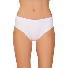 Kit Iç Giyim Berrak 12'li %100 Pamuk Ribana Penye Bato Kadın Külot