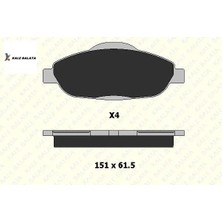 Kale Balata Ön Fren Balatası  308-3008-5008 1.4 -1.6 16V