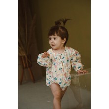 Renkli Baskılı Bebek Uzun Kollu Tulum