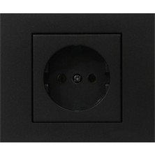 Atom Siyah Normal Priz