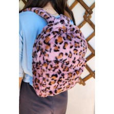 Retro Kadın Leopar Desenli Sırt Çantası - Günlük ve Şık Kullanım Için