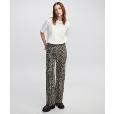 Leopar Desen Non Denim Pantolon IW6250003077003