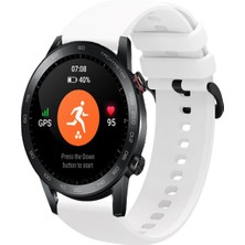 Tagomoon Honor Magic Watch 2 46MM Uyumlu Kordon Yumuşak Dokulu Soft Renk Tokalı Silikon Kayış
