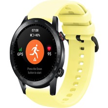 Tagomoon Honor Magic Watch 2 46MM Uyumlu Kordon Yumuşak Dokulu Soft Renk Tokalı Silikon Kayış