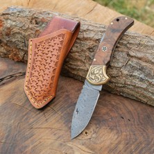 Köse Mehmet Katlanır Model 20 cm - Damascus Çelik