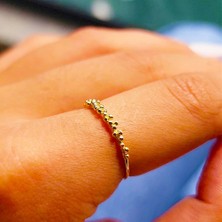 Fasek Gold Gümüş Yüzük - Kadın Sarmaşık Minimal 925 Ayar Gümüş Yüzük-Minimal Tasarım Tomurcuk Gümüş Yüzük
