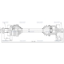 Maher 01874 Aks Komple Arka Crv 07>11 Sol A-T 2.0 770MM