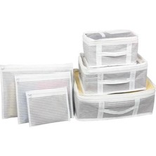 Bavul Içi Düzenleyici Valiz  Organizer 6 Lı Set - Çizgili