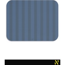 Nilizma Lacivert Renkli Çizgili Ergonomik Mouse Pad - 23 cm x 19 cm - Kaydırmaz Taban Ev ve Ofis Kullanımı Için Ideal Fare Altlığı Mousepad