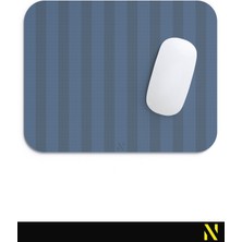 Nilizma Lacivert Renkli Çizgili Ergonomik Mouse Pad - 23 cm x 19 cm - Kaydırmaz Taban Ev ve Ofis Kullanımı Için Ideal Fare Altlığı Mousepad