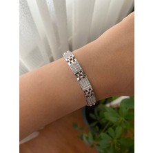 Xuping Gümüş Renk Kararmaz Bileklikler 20 cm