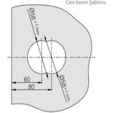 Çerçevesiz Cam Kapı Kolu Siyah