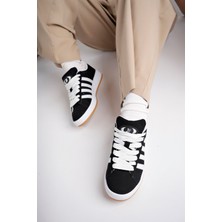 Unisex Siyah Beyaz Sneaker Spor Ayakkabı