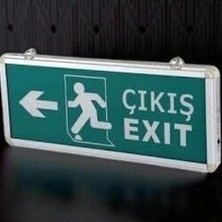 3W Exıt Çıkış Armatürü Ledli 3 Saat Akülü CT-9170