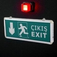 3W Exıt Çıkış Armatürü Ledli 3 Saat Akülü CT-9167
