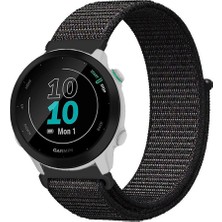 Kreton Garmin Forerunner 55 ile Uyumlu Kordon Cırt Cırtlı Spor Kumaş Kayış