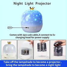 Gece Lambası Çocuk PROJEKTÖR,360° Dönebilen Ayarlanabilir Rüyalı Atmosfer Gece Lambası Projektör Lambası Yatak Odası 21 Farklı Dünya Enerji Sınıfı A++