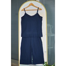 Ip Askılı Kapri Pijama Takımı