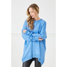 Bisiklet Yaka Oversize Kazak