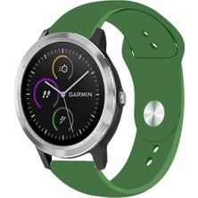 Kreton Garmin Vivoactive 3 ile Uyumlu Kordon Yumuşak Dokulu Esnek Jel Silikon Kayış