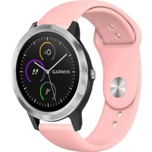 Kreton Garmin Vivoactive 3 ile Uyumlu Kordon Yumuşak Dokulu Esnek Jel Silikon Kayış