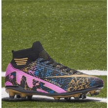 Laliga Krampon Futbol Ayakkabısı Erkek Çocuk Halısaha Ayakkabısı Siyah Renk 43 Numaralı